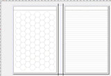 A5 Gamers' Notebook Hex & Lines