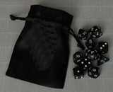 Black Poly Dice Set