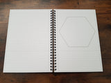 A5 Gamers' Notebook Hex & Grid